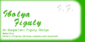 ibolya figuly business card